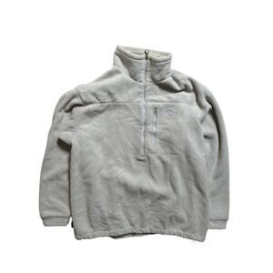 Vintage Lowe Alpine Polartec Cream 1/4 Zip Fleece Men Size 7